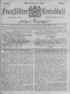 Fraust&auml;dter Kreisblatt. 1884.01.25 Nr8