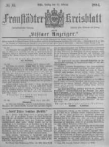 Fraustädter Kreisblatt. 1884.02.15 Nr14