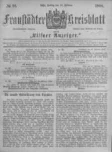 Fraust&auml;dter Kreisblatt. 1884.02.29 Nr18
