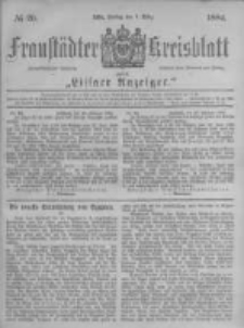 Fraust&auml;dter Kreisblatt. 1884.03.07 Nr20