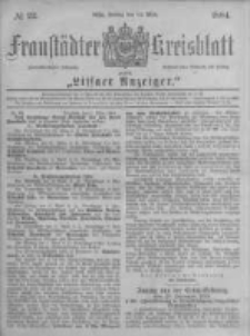 Fraust&auml;dter Kreisblatt. 1884.03.14 Nr22
