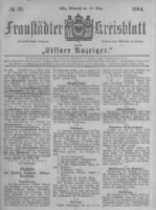 Fraust&auml;dter Kreisblatt. 1884.03.26 Nr25