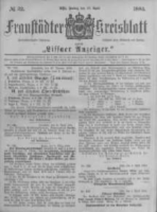 Fraustädter Kreisblatt. 1884.04.18 Nr32