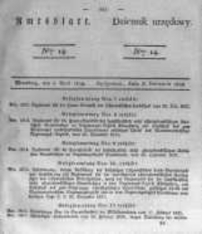 Amtsblatt der K&ouml;niglichen Preussischen Regierung zu Bromberg. 1838.04.06 No.14