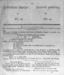Oeffentlicher Anzeiger zum Amtsblatt No.14. der Königl. Preuss. Regierung zu Bromberg. 1838