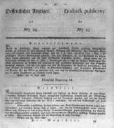 Oeffentlicher Anzeiger zum Amtsblatt No.23. der Königl. Preuss. Regierung zu Bromberg. 1838