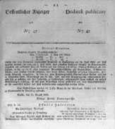 Oeffentlicher Anzeiger zum Amtsblatt No.47. der Königl. Preuss. Regierung zu Bromberg. 1838