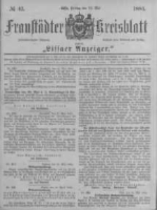 Fraust&auml;dter Kreisblatt. 1884.05.23 Nr42
