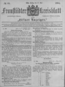 Fraust&auml;dter Kreisblatt. 1884.05.30 Nr44