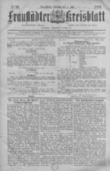 Fraustädter Kreisblatt. 1884.07.01 Nr53