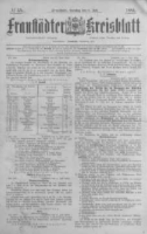 Fraust&auml;dter Kreisblatt. 1884.07.08 Nr55