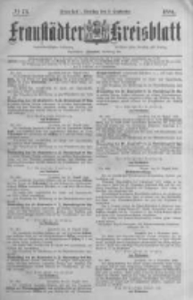 Fraust&auml;dter Kreisblatt. 1884.09.09 Nr73