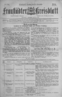 Fraust&auml;dter Kreisblatt. 1884.09.30 Nr79