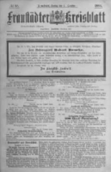 Fraust&auml;dter Kreisblatt. 1884.10.31 Nr88