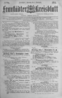 Fraust&auml;dter Kreisblatt. 1884.11.02 Nr88a