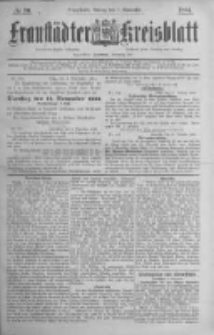 Fraust&auml;dter Kreisblatt. 1884.11.07 Nr90