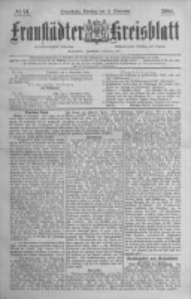 Fraustädter Kreisblatt. 1884.11.11 Nr91