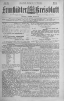 Fraust&auml;dter Kreisblatt. 1884.11.14 Nr92