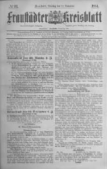 Fraust&auml;dter Kreisblatt. 1884.11.18 Nr93