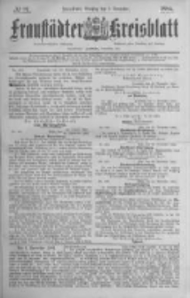 Fraust&auml;dter Kreisblatt. 1884.12.02 Nr97