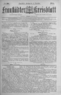 Fraust&auml;dter Kreisblatt. 1884.12.12 Nr100