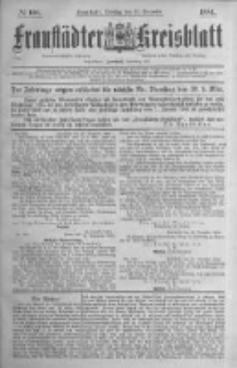 Fraust&auml;dter Kreisblatt. 1884.12.23 Nr103
