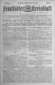 Fraustädter Kreisblatt. 1884.12.23 Nr103