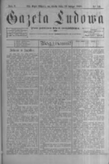 Gazeta Ludowa: pismo poświęcone ludowi ewangielickiemu. 1898.02.16 R.3 nr14