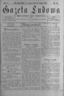 Gazeta Ludowa: pismo poświęcone ludowi ewangielickiemu. 1898.02.23 R.3 nr16