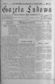 Gazeta Ludowa: pismo poświęcone ludowi ewangielickiemu. 1898.04.02 R.3 nr27