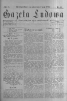 Gazeta Ludowa: pismo poświęcone ludowi ewangielickiemu. 1898.05.07 R.3 nr36