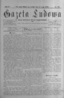 Gazeta Ludowa: pismo poświęcone ludowi ewangielickiemu. 1898.05.14 R.3 nr38