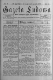 Gazeta Ludowa: pismo poświęcone ludowi ewangielickiemu. 1898.08.06 R.3 nr61