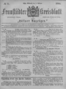 Fraust&auml;dter Kreisblatt. 1884.02.06 Nr11