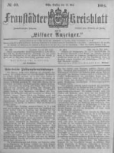 Fraust&auml;dter Kreisblatt. 1884.05.16 Nr40