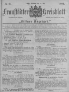 Fraust&auml;dter Kreisblatt. 1884.05.21 Nr41