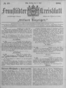 Fraust&auml;dter Kreisblatt. 1884.06.06 Nr46