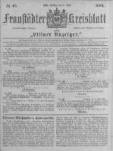 Fraustädter Kreisblatt. 1884.06.06 Nr46