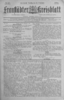 Fraust&auml;dter Kreisblatt. 1884.09.23 Nr77