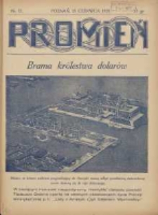 Promień: ilustrowany dwutygodnik dla wszystkich 1928.06.15 R.4 Nr12