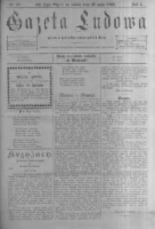 Gazeta Ludowa: pismo polsko-ewangielickie. 1899.05.27 R.4 nr38