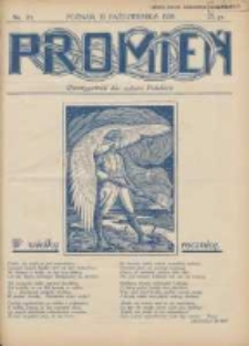 Promień: dwutygodnik rodzin polskich 1928.10.15 R.4 Nr20