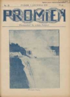 Promień: dwutygodnik rodzin polskich 1928.11.01 R.4 Nr21