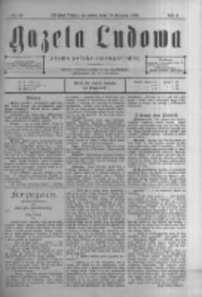 Gazeta Ludowa: pismo polsko-ewangielickie. 1899.08.19 R.4 nr60