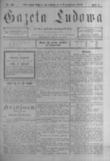 Gazeta Ludowa: pismo polsko-ewangielickie. 1899.09.09 R.4 nr66