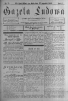 Gazeta Ludowa: pismo polsko-ewangielickie. 1899.09.27 R.4 nr71