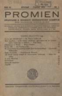 Promień: kwartalnik b. słuchaczy uniwersytetów ludowych 1930 styczeń/marzec R.6 Nr1