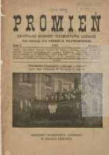 Promień: kwartalnik słuchaczy uniwersytet&oacute;w ludowych 1925 R.1 Z.1