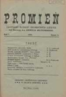 Promień: kwartalnik słuchaczy uniwersytet&oacute;w ludowych 1925 R.1 Z.3