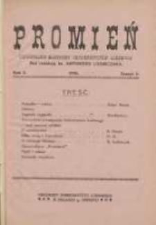 Promień: kwartalnik słuchaczy uniwersytet&oacute;w ludowych 1926 R.2 Z.2